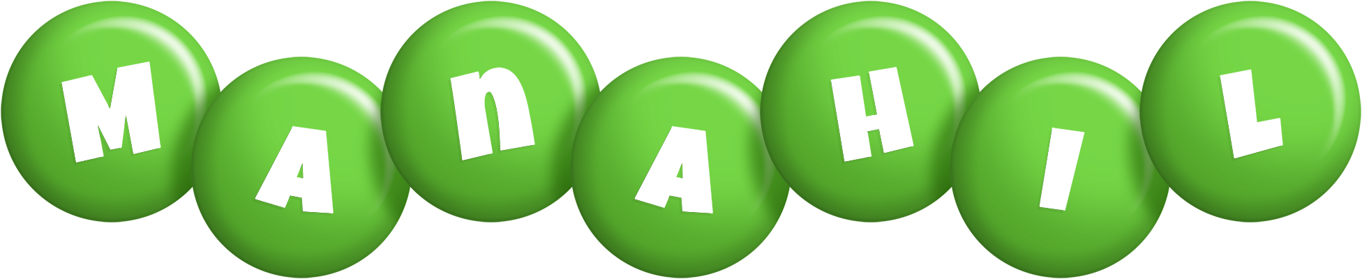Manahil candy-green logo