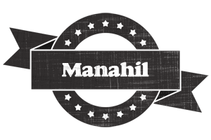 Manahil grunge logo