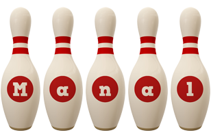 Manal bowling-pin logo