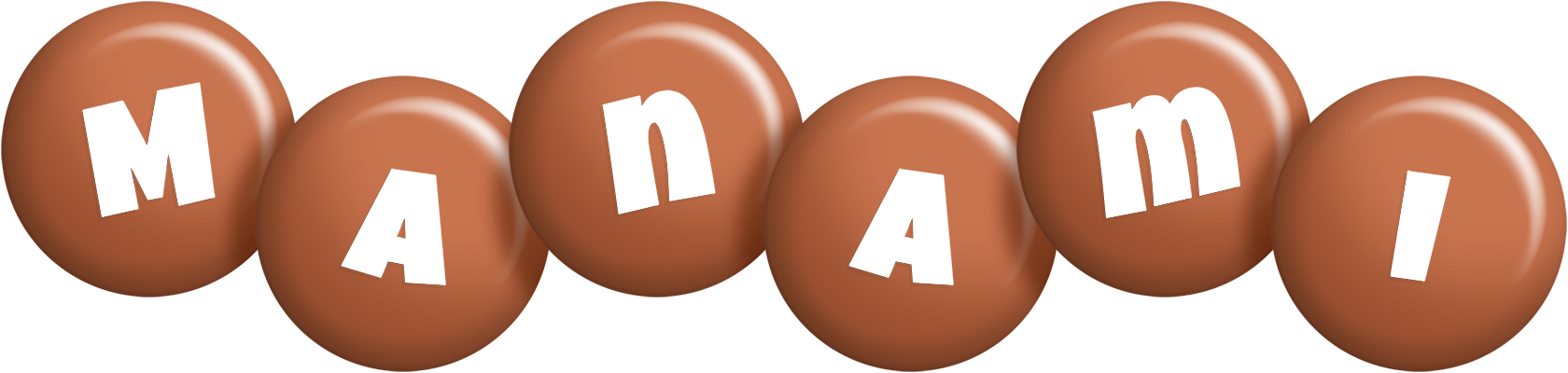 Manami candy-brown logo
