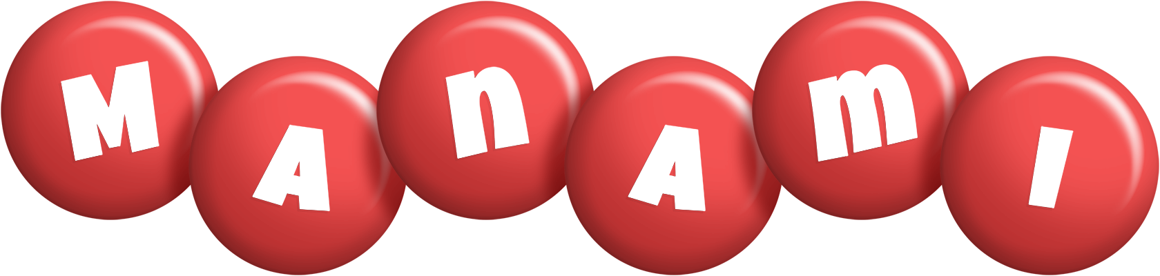 Manami candy-red logo