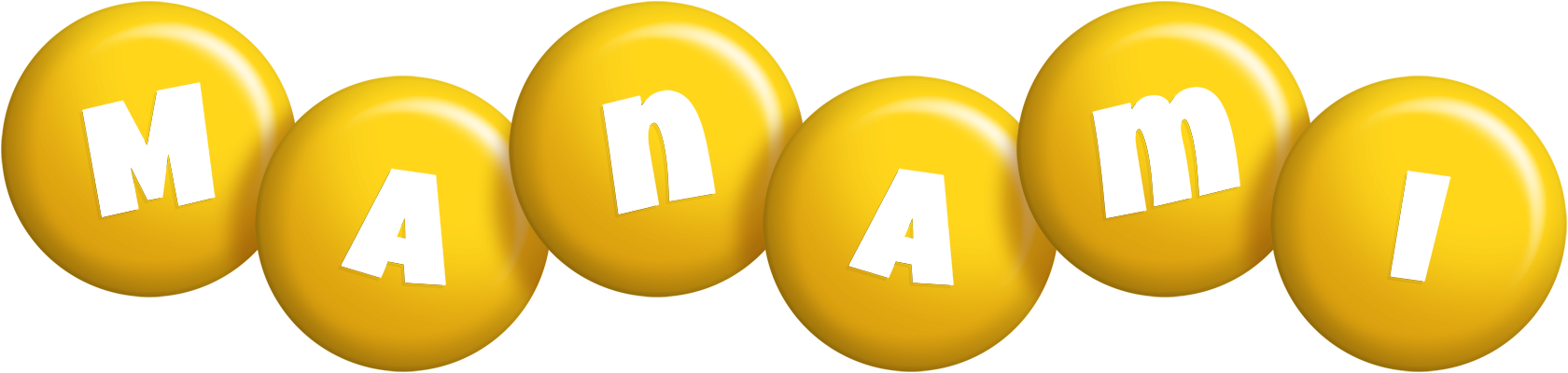 Manami candy-yellow logo