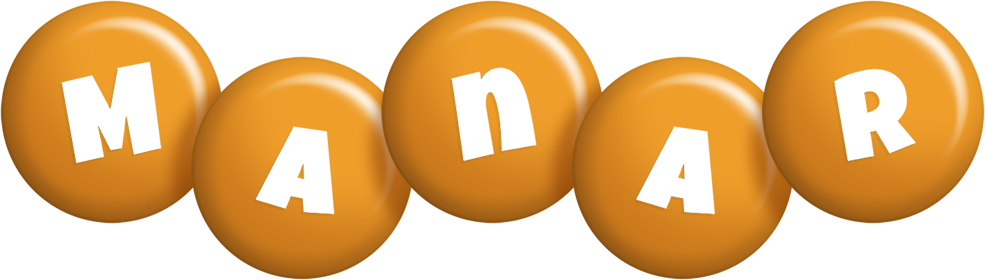 Manar candy-orange logo