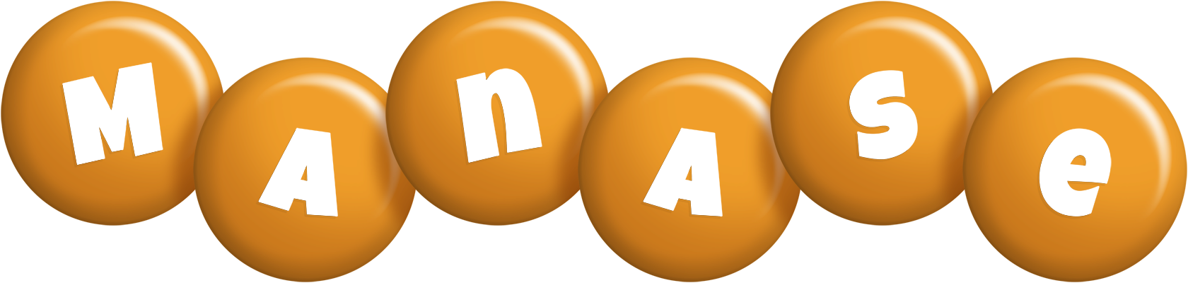 Manase candy-orange logo