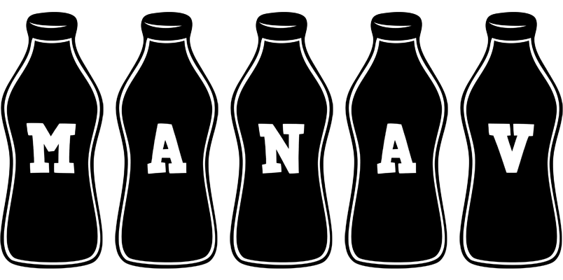 Manav bottle logo