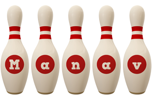 Manav bowling-pin logo
