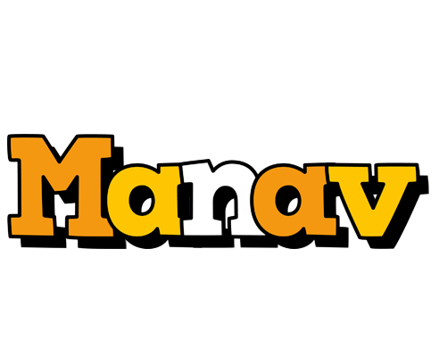 Manav cartoon logo