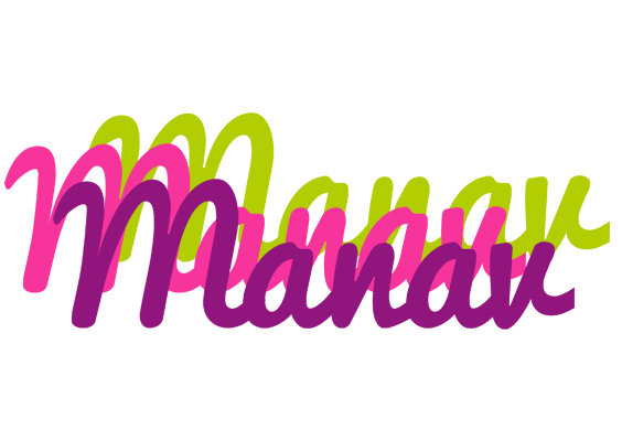 Manav flowers logo