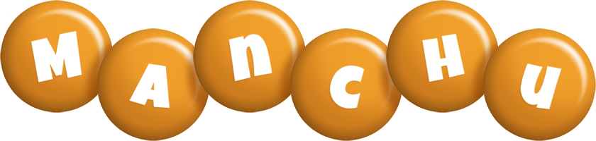 Manchu candy-orange logo