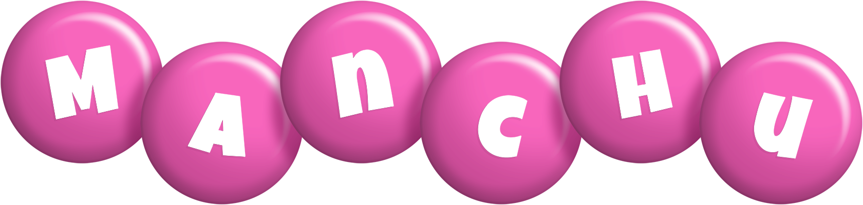 Manchu candy-pink logo