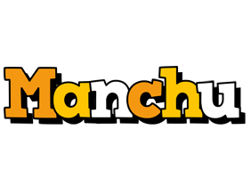 Manchu cartoon logo