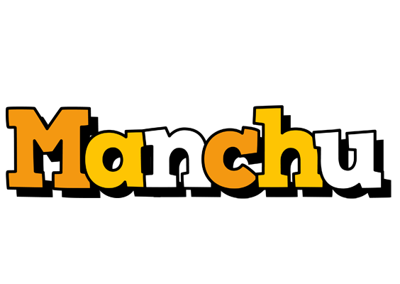 Manchu cartoon logo