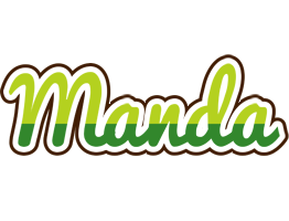 Manda golfing logo