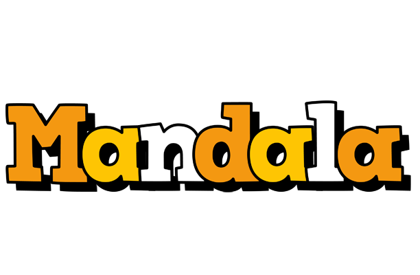 Mandala cartoon logo