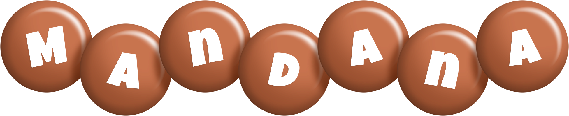 Mandana candy-brown logo