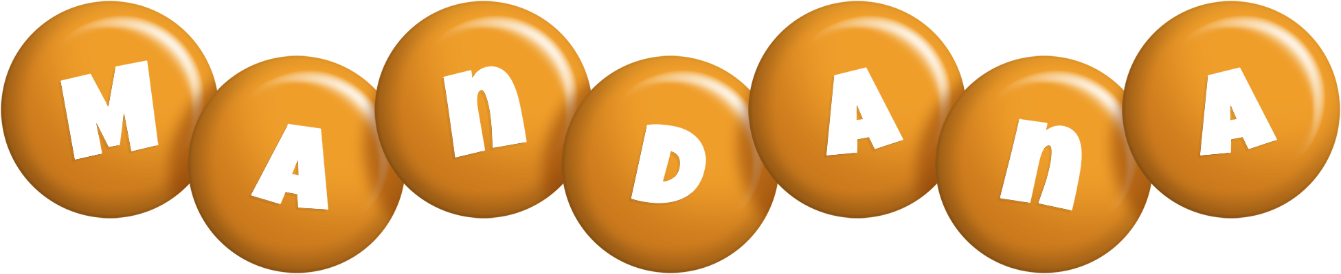 Mandana candy-orange logo