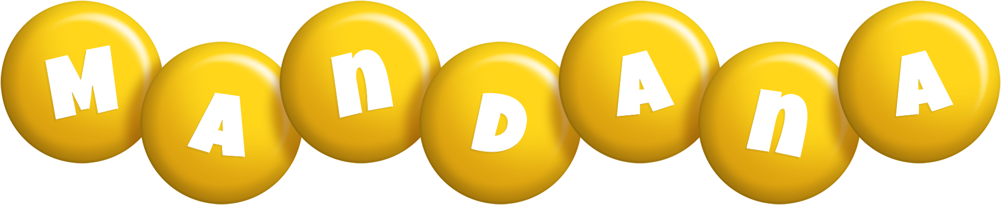 Mandana candy-yellow logo