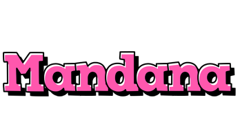 Mandana girlish logo