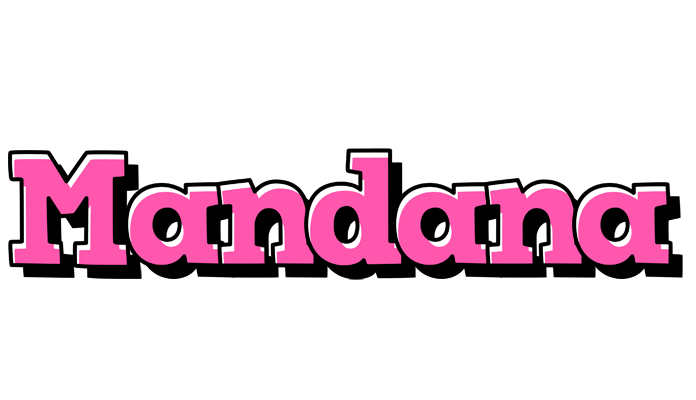 Mandana girlish logo