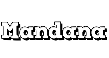 Mandana snowing logo
