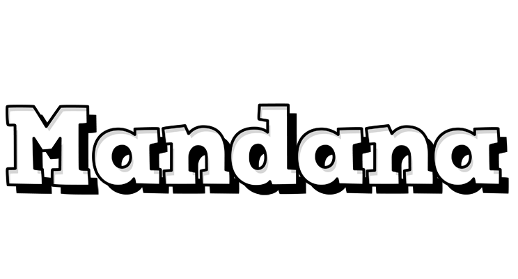 Mandana snowing logo