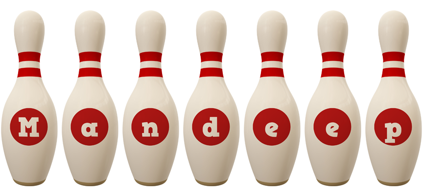 Mandeep bowling-pin logo