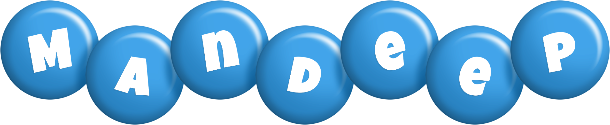Mandeep candy-blue logo