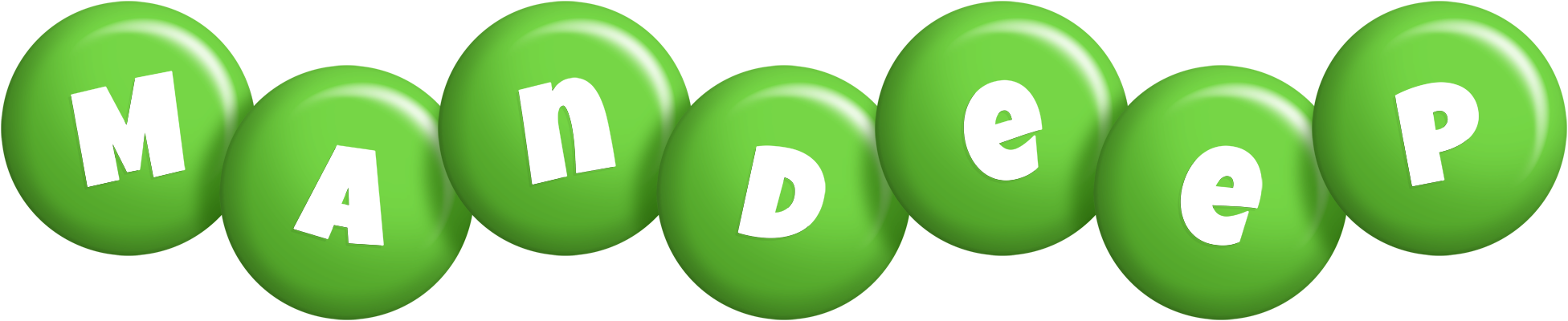 Mandeep candy-green logo