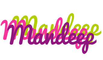 Mandeep flowers logo