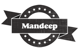 Mandeep grunge logo