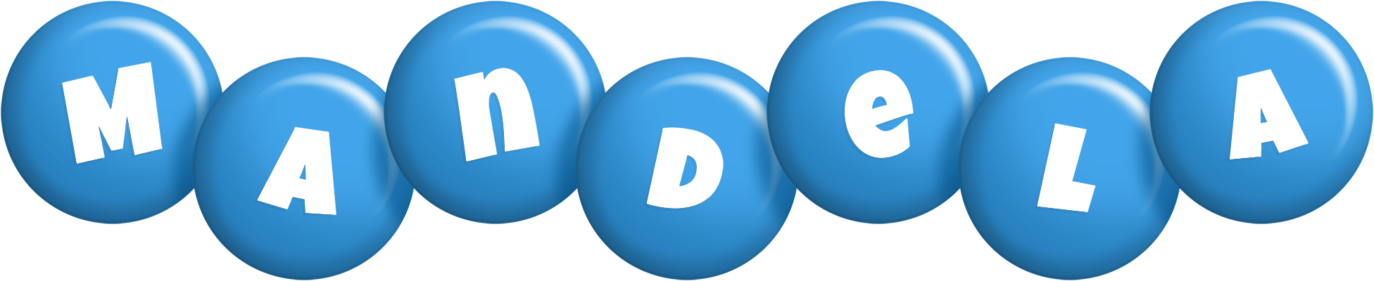Mandela candy-blue logo