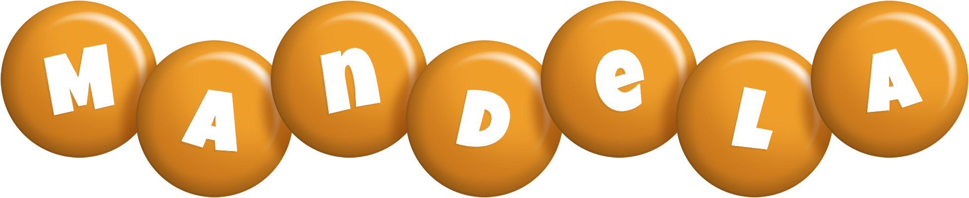 Mandela candy-orange logo