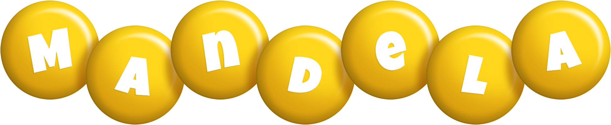 Mandela candy-yellow logo