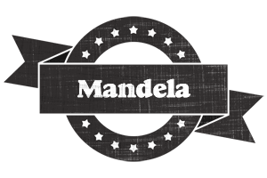 Mandela grunge logo