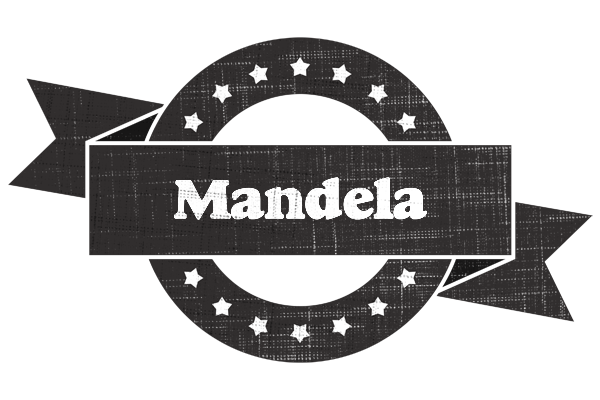 Mandela grunge logo