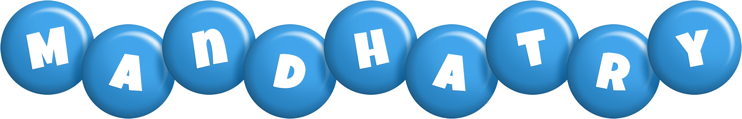 Mandhatry candy-blue logo