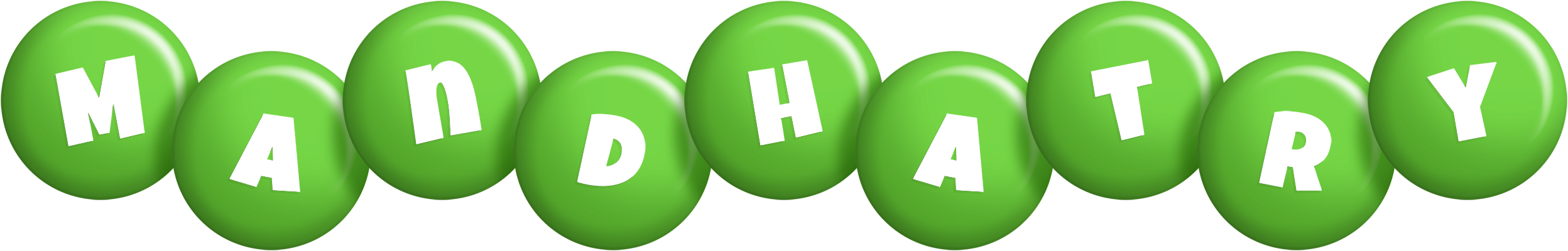 Mandhatry candy-green logo