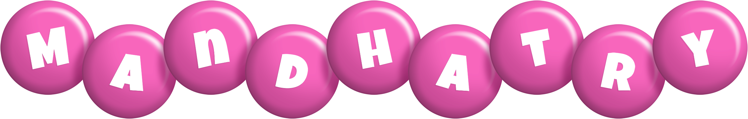 Mandhatry candy-pink logo
