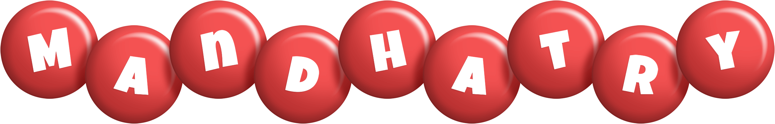 Mandhatry candy-red logo