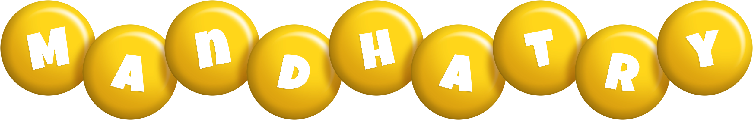 Mandhatry candy-yellow logo