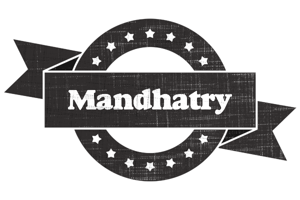 Mandhatry grunge logo