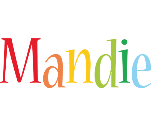 Mandie birthday logo