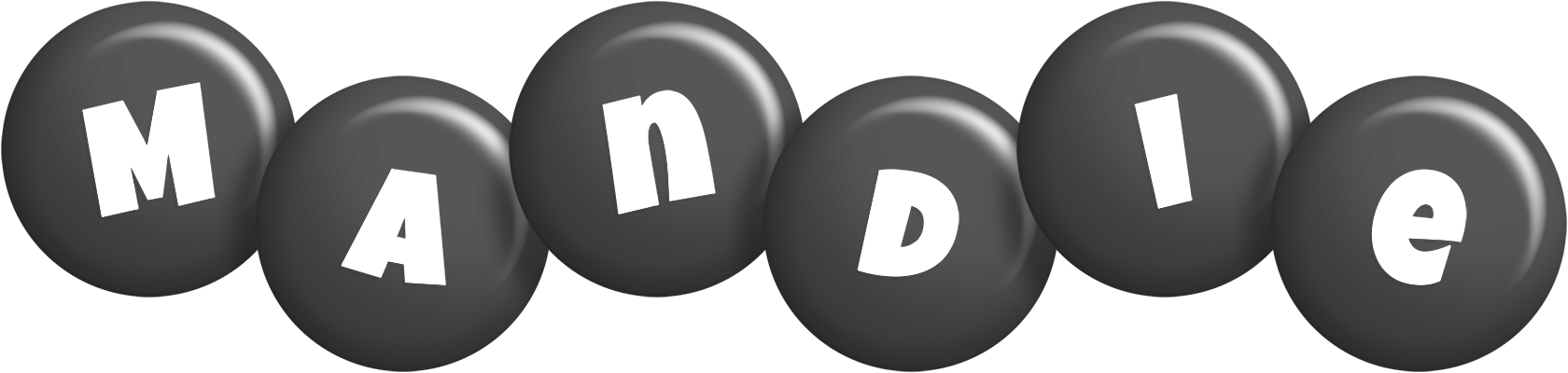 Mandie candy-black logo