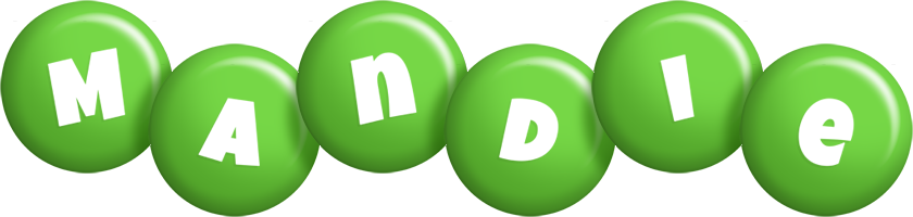 Mandie candy-green logo