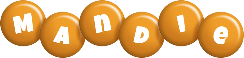 Mandie candy-orange logo