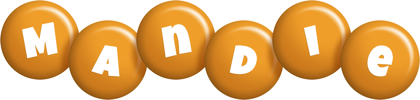 Mandie candy-orange logo