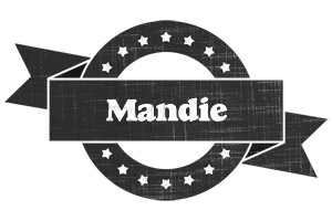 Mandie grunge logo