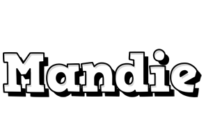 Mandie snowing logo