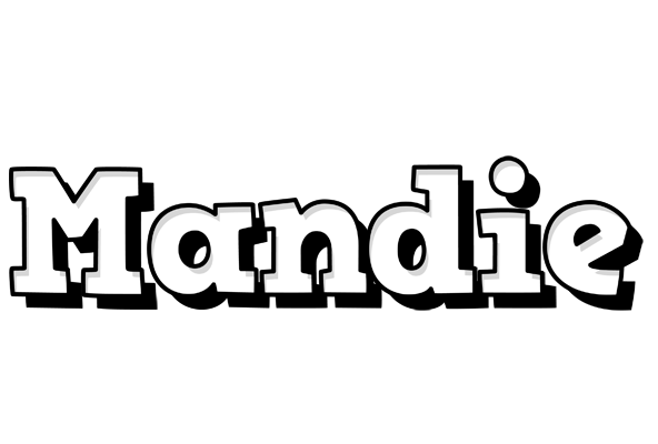 Mandie snowing logo