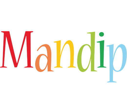 Mandip birthday logo